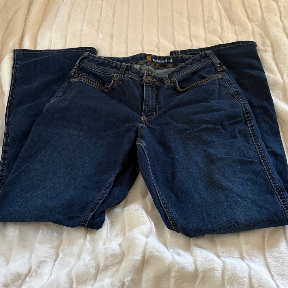 Carhartt relaxed fit jean size 8 Tall